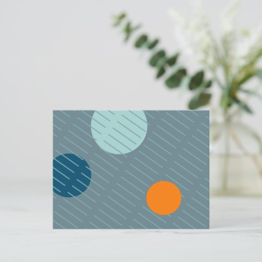 Floating Circles 1 Postkarte (Stehend Vorderseite)