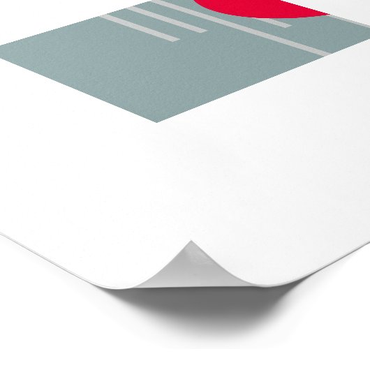 Floating Circles 3 Poster (Ecke)