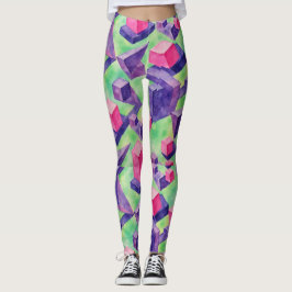 Floating Cubes Unpossible Triangle Muster Leggings