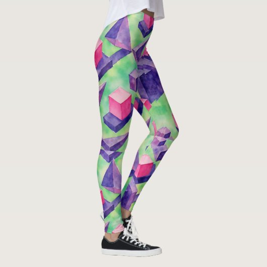 Floating Cubes Unpossible Triangle Muster Leggings (Rechts)