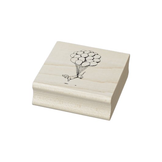 Floating-Dackel Gummistempel (Stempel)