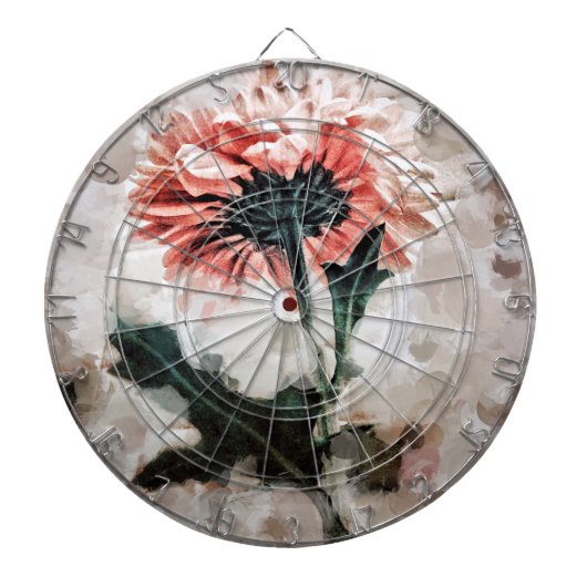 Floating Dahlia Dreamy Dart Board Dartscheibe (vorne)