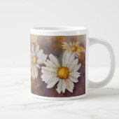 Floating Daisy Watercolor Jumbo-Tasse (Rechts)