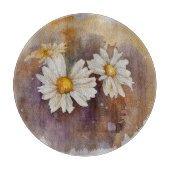 Floating Daisy Watercolor Schneidebrett (Vorderseite)