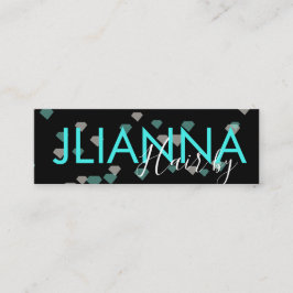 Floating Diamonds Makeup Salon Nails Eyelashes Mini Visitenkarte