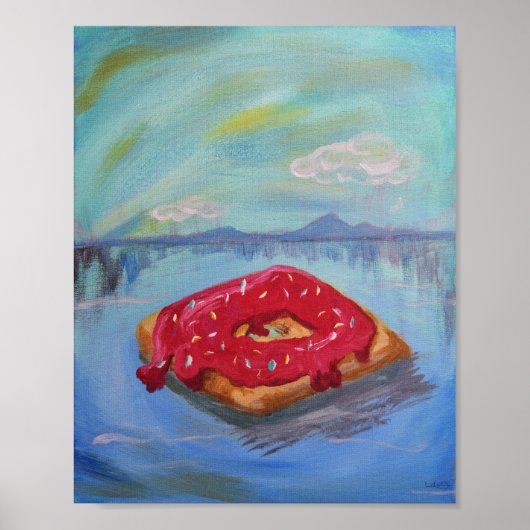 Floating Donut Poster (Vorne)