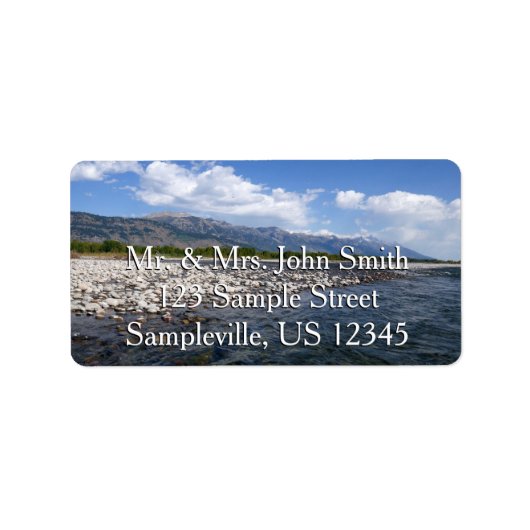 Floating Down the Snake River II Adressaufkleber (Vorne)