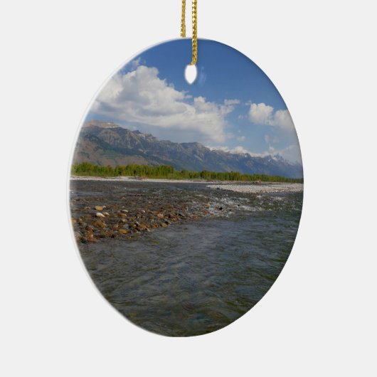 Floating Down the Snake River II Keramik Ornament (Rechts)