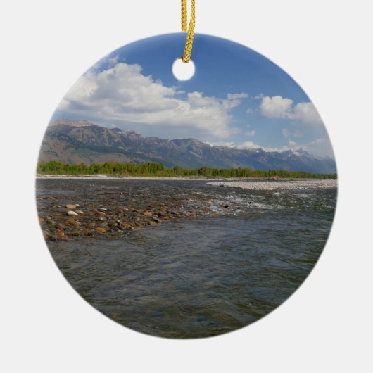Floating Down the Snake River II Keramik Ornament (Vorne)