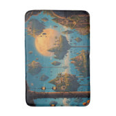 Floating Dreamscapes: Surreal Sky Islands Badematte (Vorderseite Vertikal)