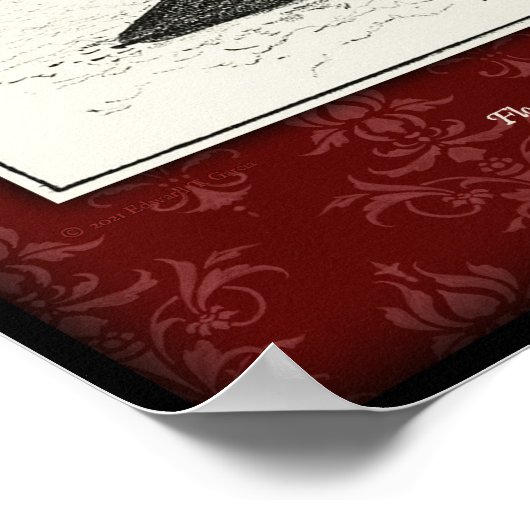 Floating Dungeons Poster - Albert Robida, 1893 (Ecke)