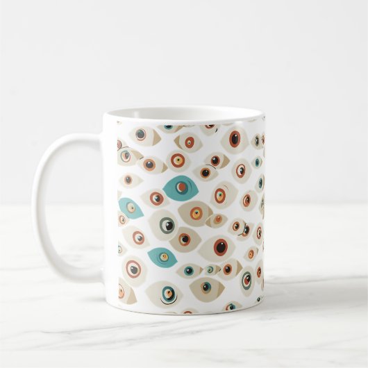 Floating-Eyeballs-Tasse Kaffeetasse (Links)