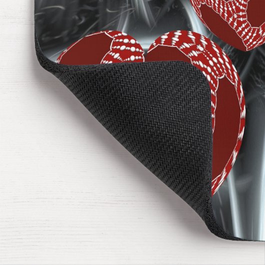 Floating Fantasy Fraktal Art Hearts Mousepad (Ecke)