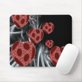 Floating Fantasy Fraktal Art Hearts Mousepad (Mit Mouse)