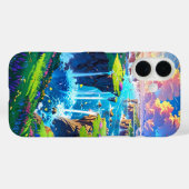 Floating Fantasy Islands Case-Mate iPhone Hülle (Rückseite (Horizontal))