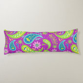 Floating farbige Paisley Kissen (Rückseite)