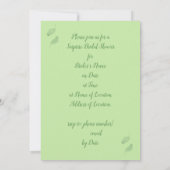 Floating Ferns Bridal Dusche Einladungen (Rückseite)