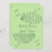 Floating Ferns Bridal Dusche Einladungen (Vorne/Hinten)