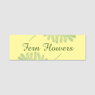 Floating Ferns, Personalisierte Namensmarken Namensschild