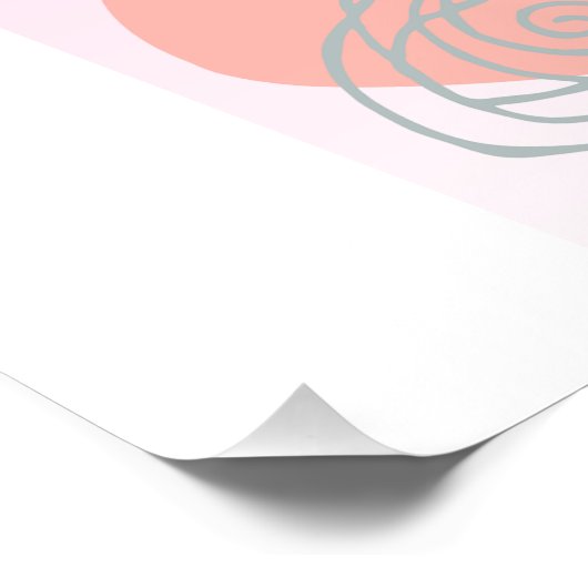 Floating Floral Boho Poster (Ecke)