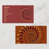 Floating Fraktal Abstrakt Art Visitenkarte (Vorne/Hinten)