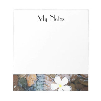 Floating frangipani notizblock