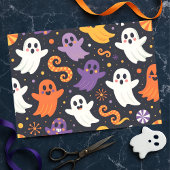 Floating Friendly Ghosts and Confetti Halloween Seidenpapier