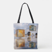 Floating Geometric Marvels Over Water Tasche (Rückseite)