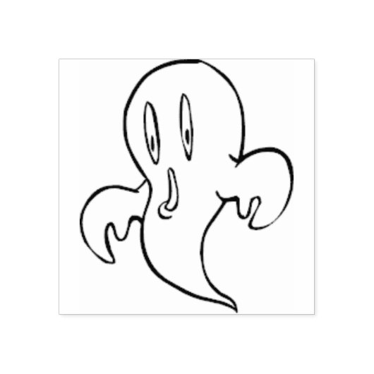 Floating Ghost 4 Briefmarke zur Illustration Gummistempel (Prägung)