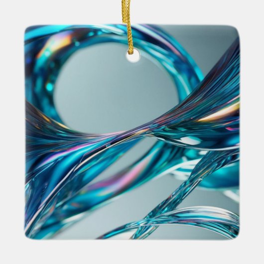 Floating Glass Water Keramikornament (Vorderseite)