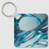 Floating Glass Water Schlüsselanhänger (Vorderseite)