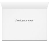 Floating Goose Feathers Danke-Card (Innenansicht Horizontal (Unten))