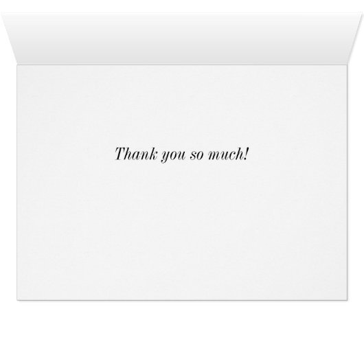 Floating Goose Feathers Danke-Card (Innenansicht Horizontal (Unten))