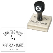 Floating Heart Fun Lettering Save the Date Gummistempel (Stempel)