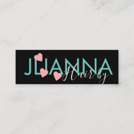 Floating Heart Makeup Salon Nails Eyelashes Mini Visitenkarte