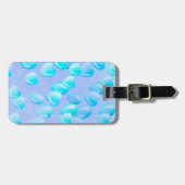 Floating Hearts & Dreams - Blue Balloons Gepäckanhänger (Vorderseite horizontal)