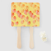 Floating Hearts & Dreams - Gelb & orange Fächer (Vorne und Hinten)