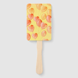 Floating Hearts & Dreams - Gelb & orange Fächer