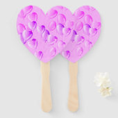 Floating Hearts & Dreams - Rosa und Lila Fächer (Vorne und Hinten)