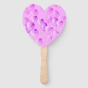 Floating Hearts & Dreams - Rosa und Lila Fächer