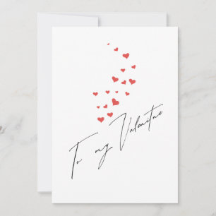 Floating Hearts für meinen Valentinstag-Text Feiertagskarte