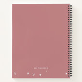 Floating Hearts Grateful Quote Notebook Notizblock (Rückseite)