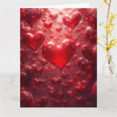 FLOATING HEARTS KARTE (Gelbe Blume)