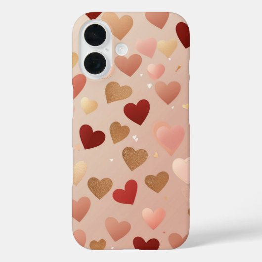 Floating Hearts Romance Case-Mate iPhone Hülle (Rückseite)