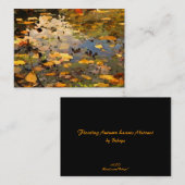 Floating Herbst lässt Abstrakte ATC Visitenkarte (Vorne/Hinten)