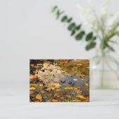 Floating Herbst lässt Abstrakte ATC Visitenkarte (Stehend Vorderseite)