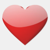 Floating Herz-Aufkleber (Vorderseite)