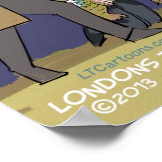 Floating Husbands Funny Poster (Ecke)