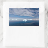 Floating ice in Antarctica Rechteckiger Aufkleber (Tasche)