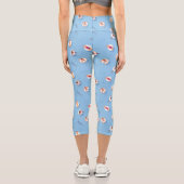 Floating in der Lazy River Pattern Capri Leggings (Rückseite)